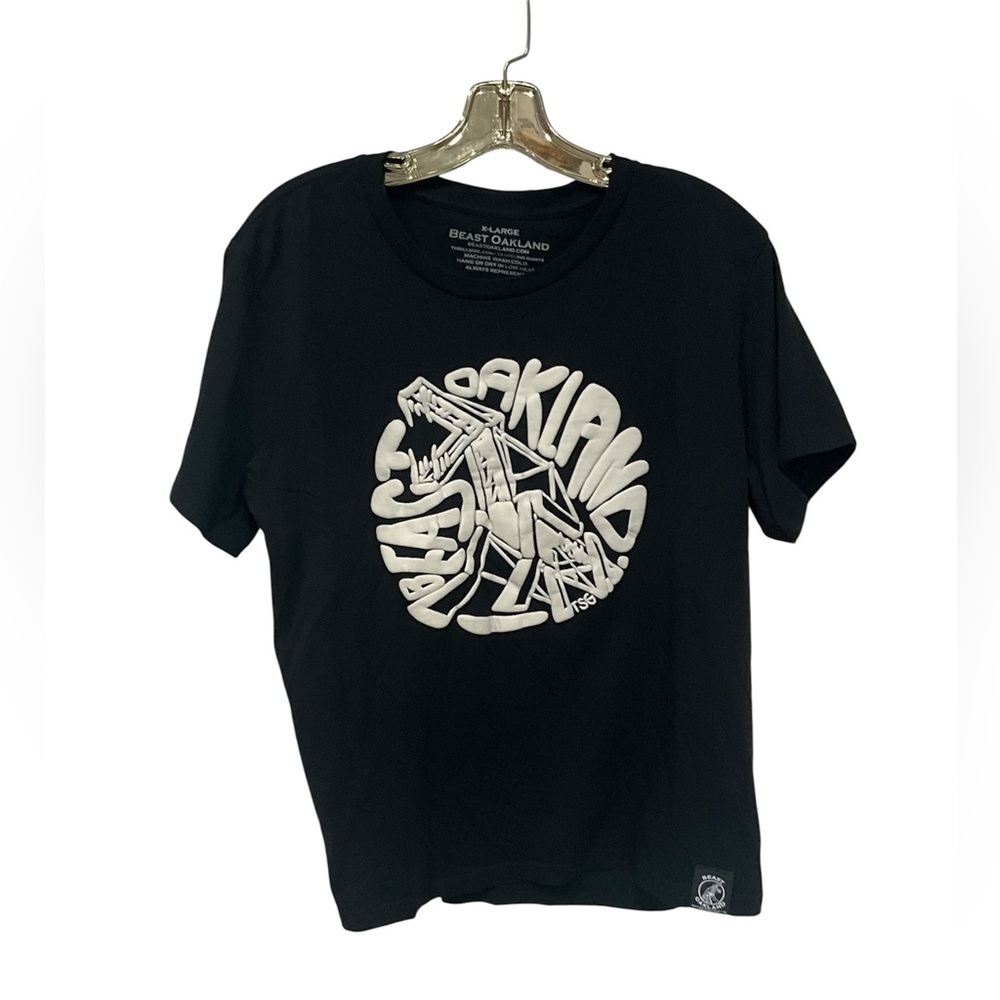 Beast Oakland Black Graphic T-Shirt XL